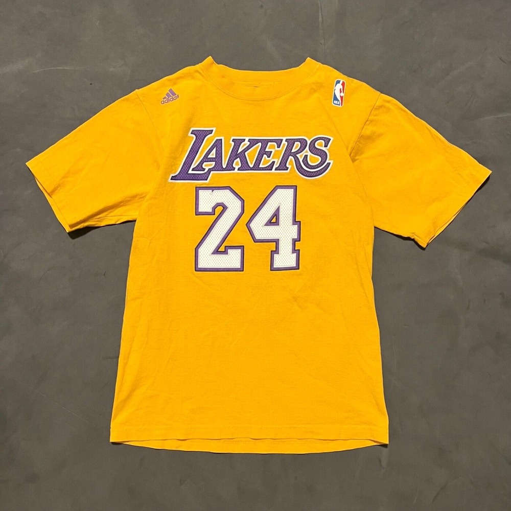 Kobe Bryant Los Angeles Lakers‎ Adidas T-Shirt Adult S Small Short Sleeve NBA